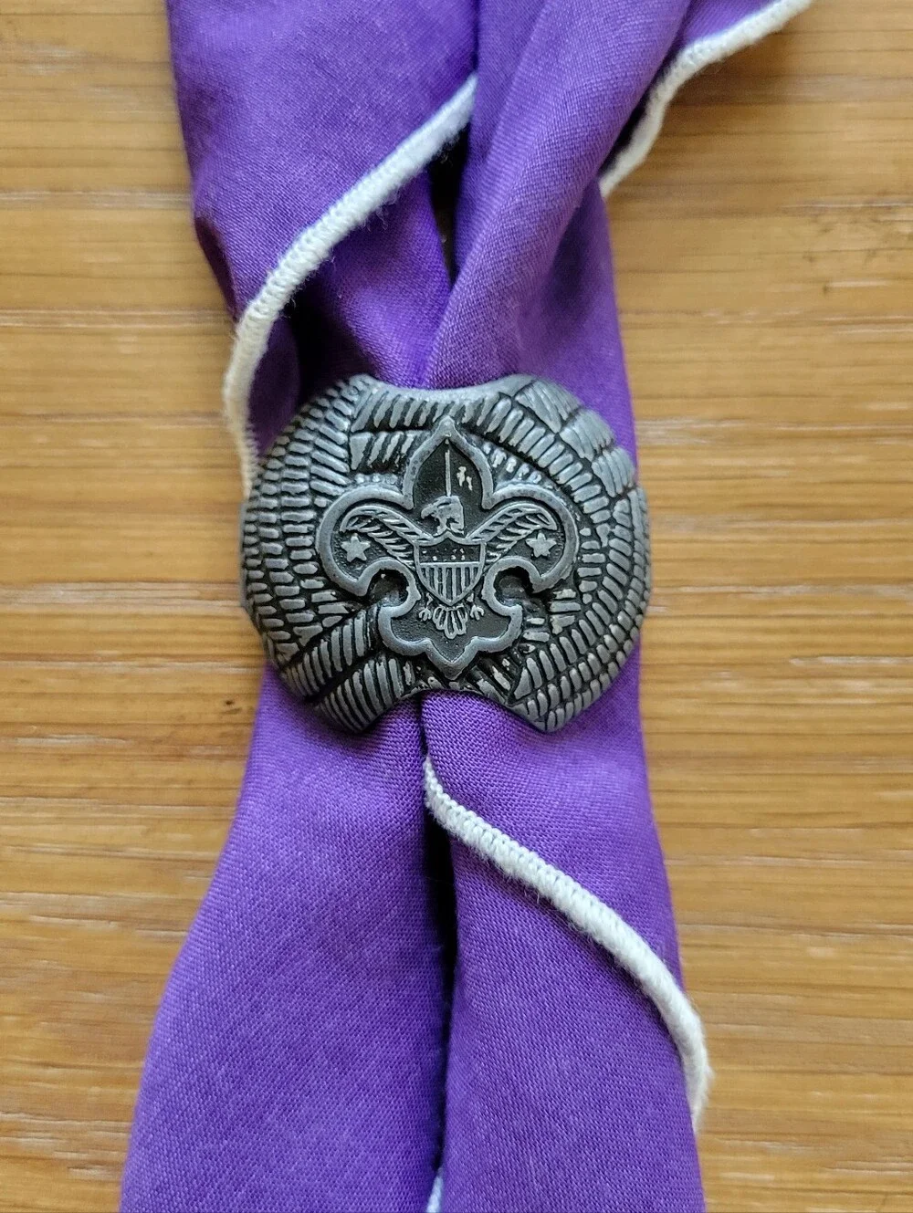 Boy Scouts of America Canteen with green canvas pouch and  neckerchief and slide
